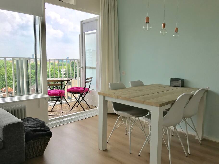 Living room and balcony