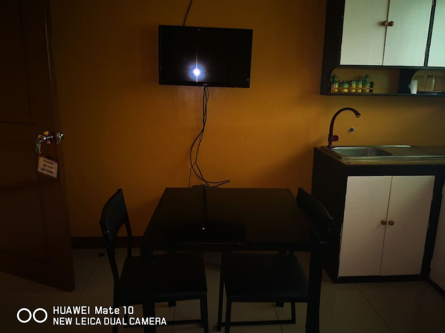 Dining Area with TV