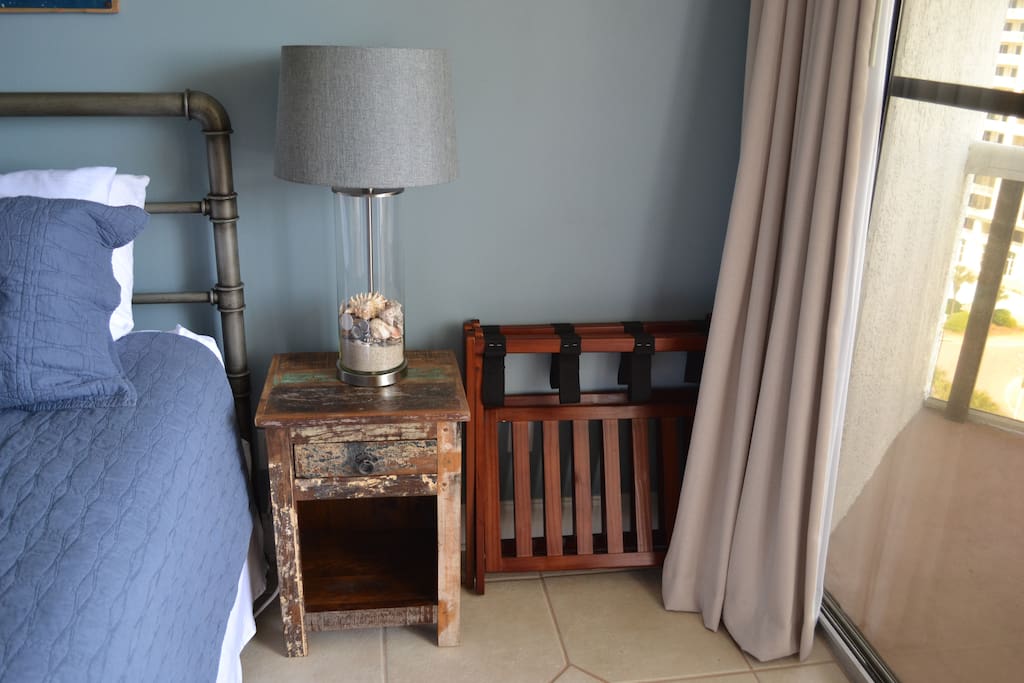 luggage rack (there are two) and black-out curtains for a great night's sleep!
