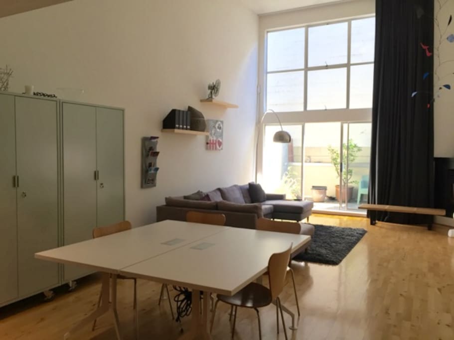 4-person work, dining and craft tables. Start that startup here!
