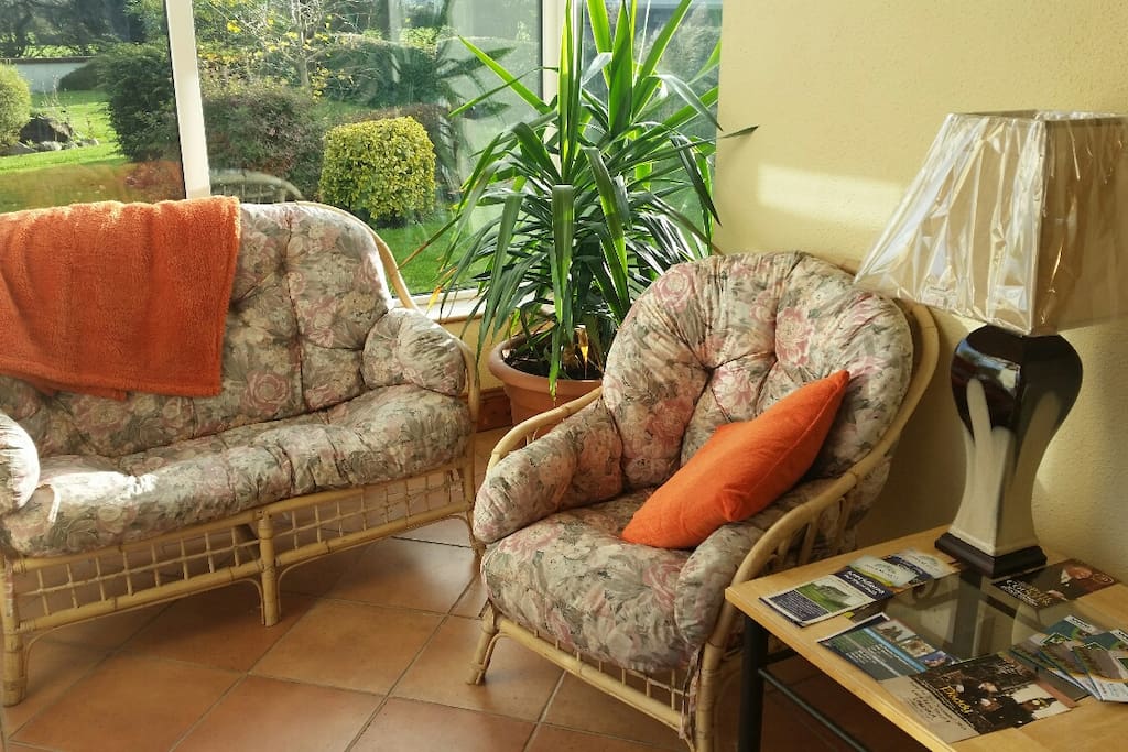 Sun lounge to catch up with emails reading or relaxing.