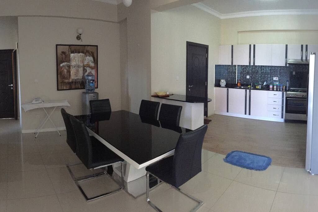 Kitchen and dining area