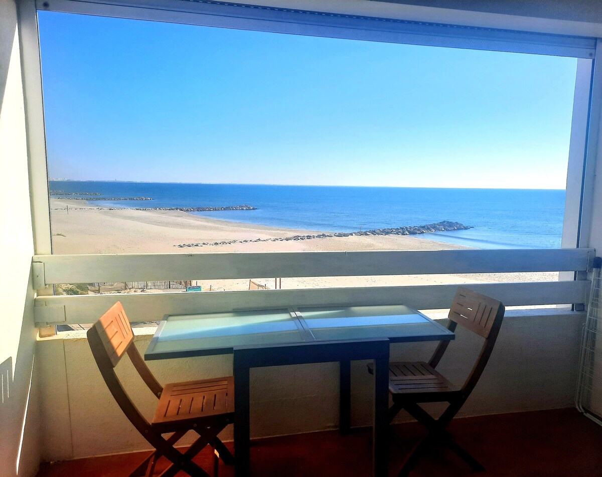 1ere Ligne Avec Vue Panoramique sur la Plage de Carnon - Mauguio