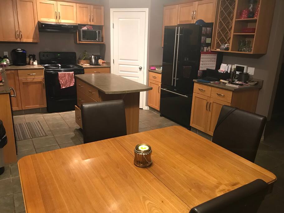 Large fully stocked kitchen
