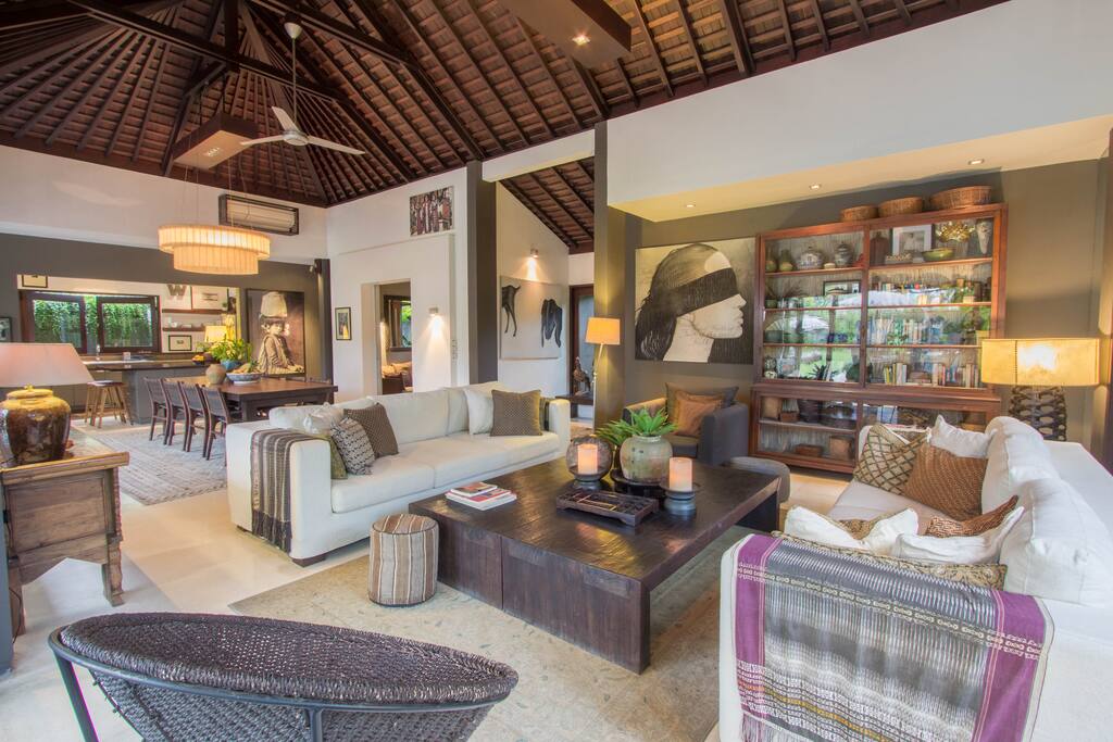 Family in house lounge