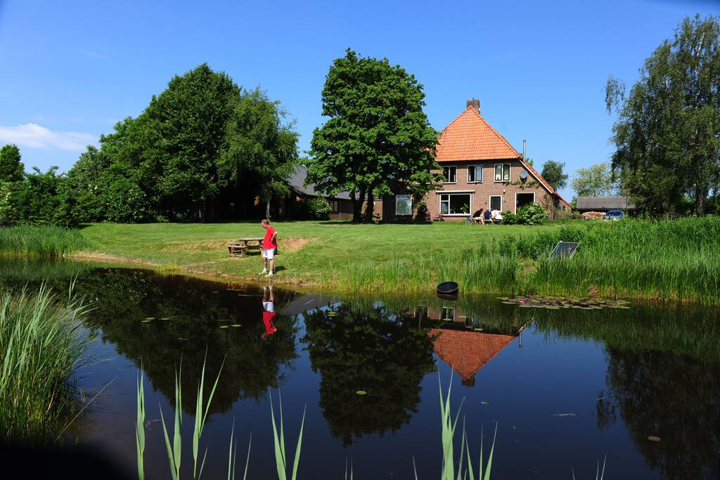 grote tuin met vijver