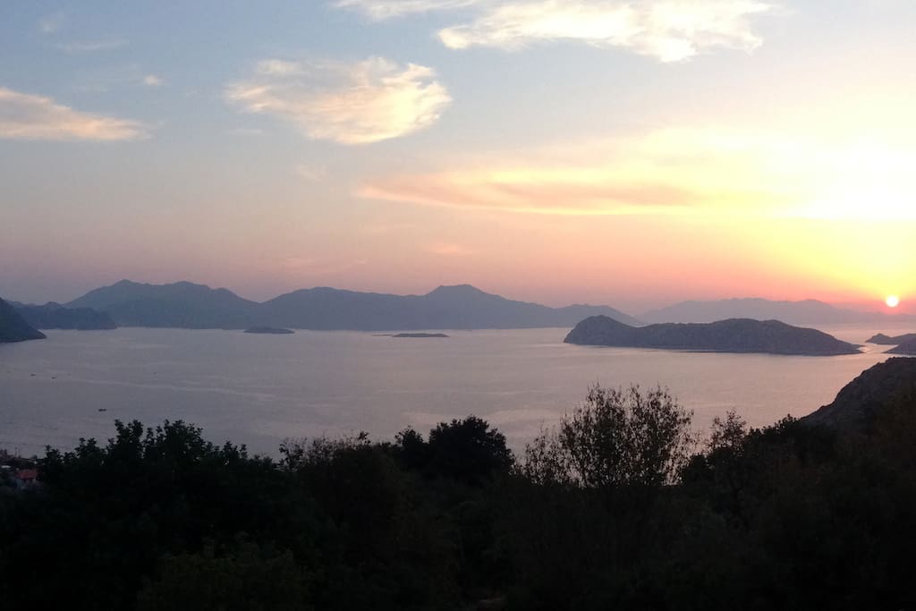 Enjoy the sunset from your own terrace