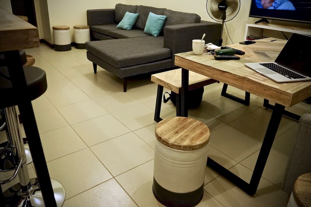 Living area, dining and bar area for the lively conversations