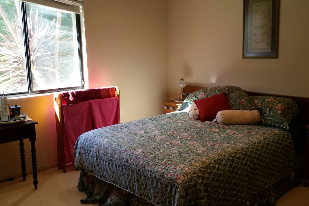 Your Queen Size bed with stunning valley views.