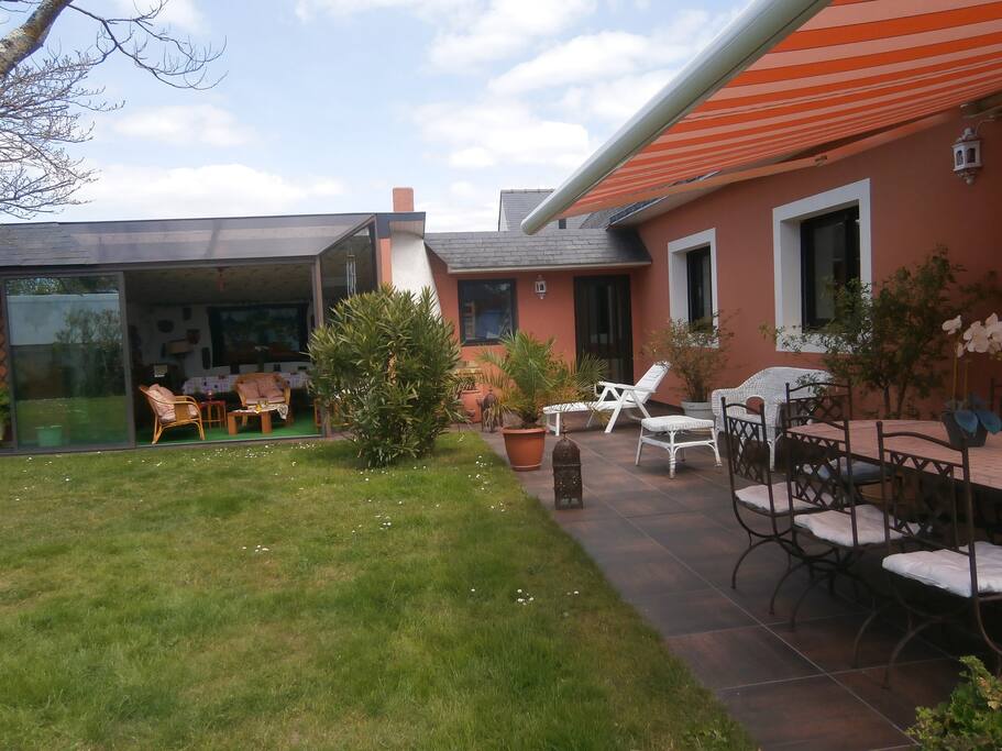 terrasse et véranda d'été