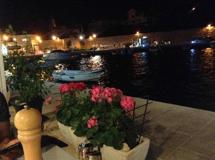 One of the many fab restaurants in Cavtat Harbour
