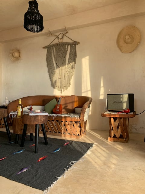Top performing Airbnb: Bohemian Tulum Deco Studio in Cozumel