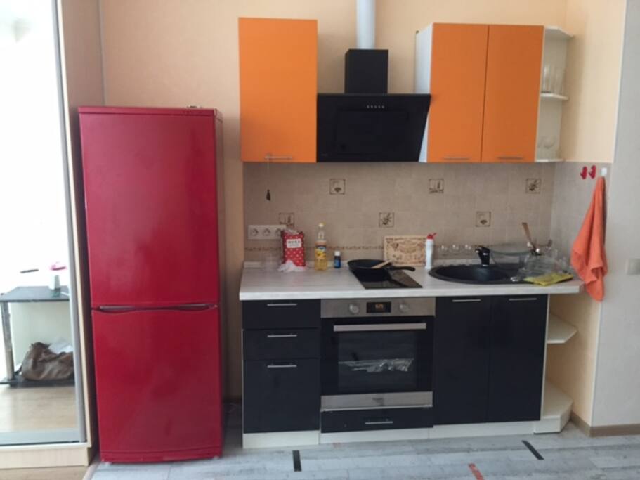 кухня со всем необходим\ kitchen with all kitchinnets