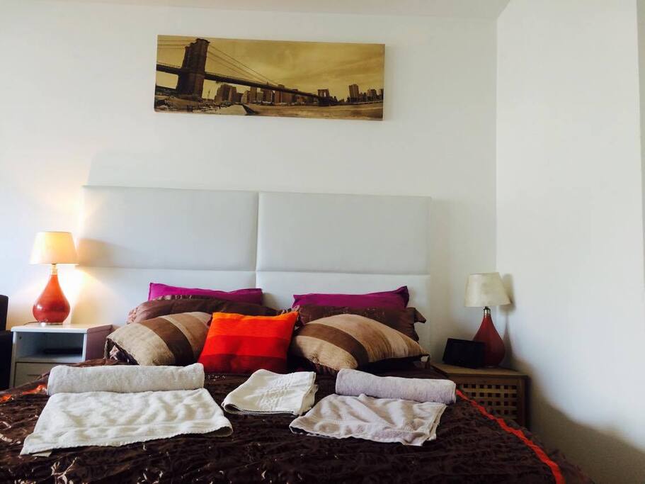 Kingsize Bed on white cook