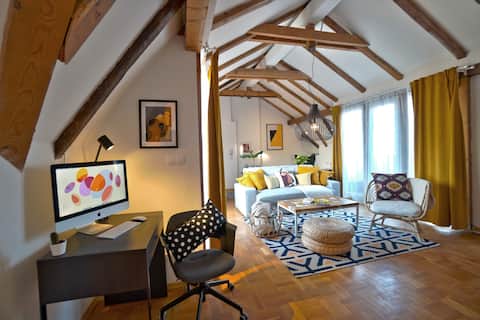 Contemporary Boho Style Loft Sofia Center