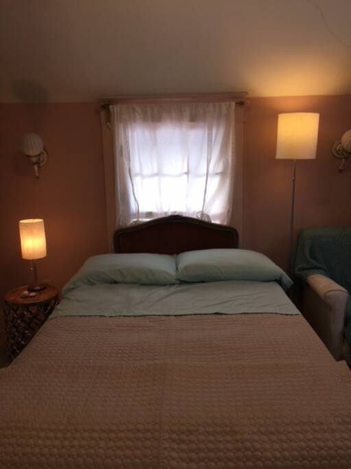 Comfortable Sealy Posturepedic full size mattress (with protective encasement).