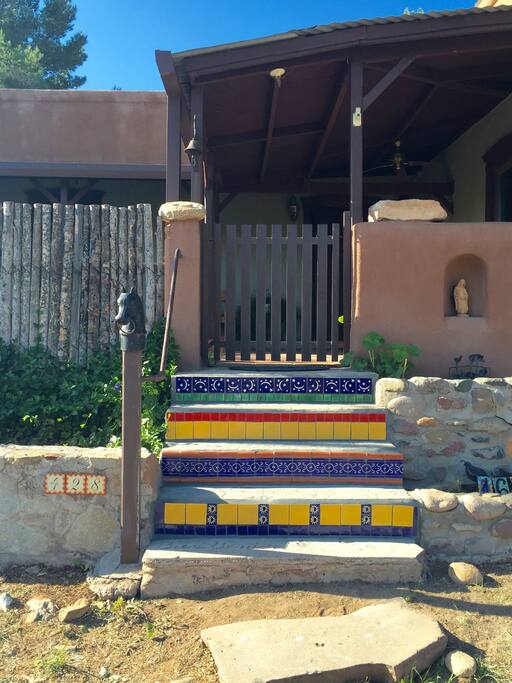 Front steps of house