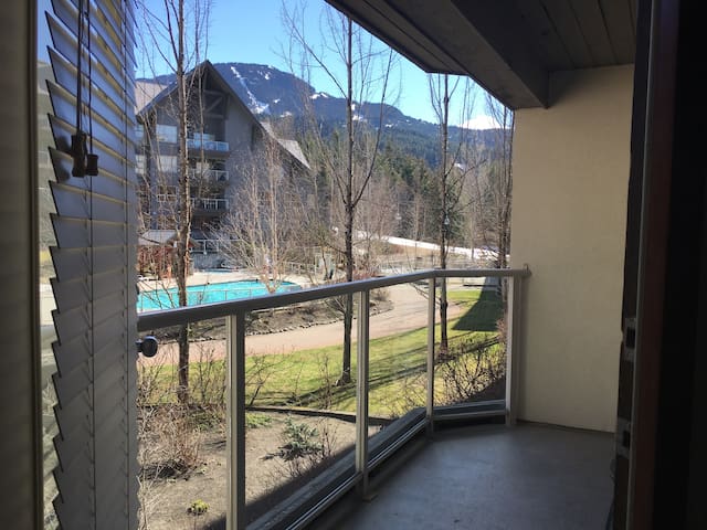 Ski in Ski out 1 bedoom+sofa bed, pool & hot tub