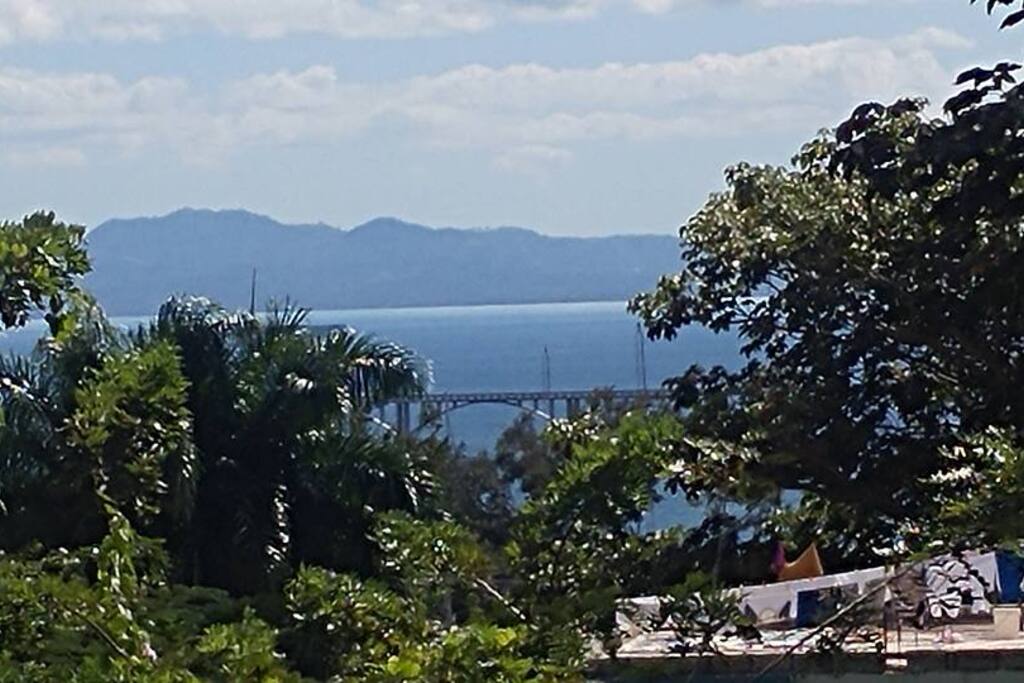 The view from the balcony.