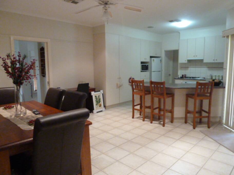 Spacious kitchen/dining area