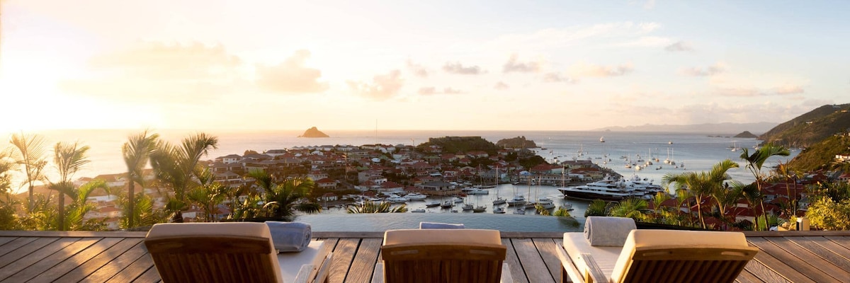 On the Island of St. Barths, This Stunning Oceanfront Villa Stands