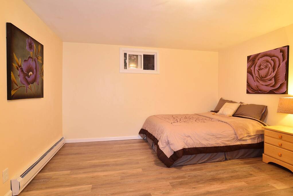 Room has thermostat for heater for the colder months!