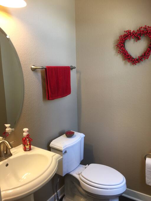 Half bath on the first floor for you use only