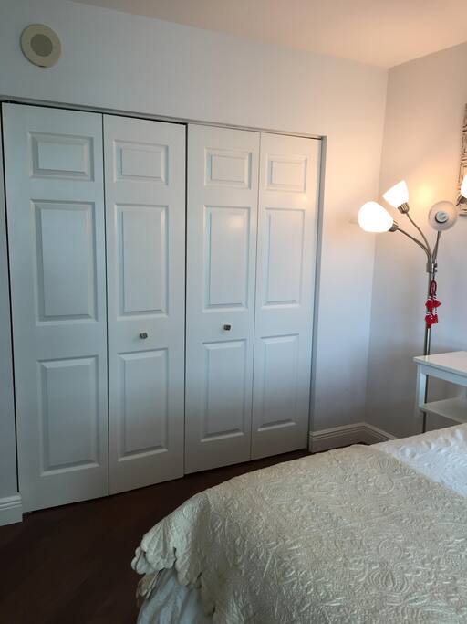 Ample closet space!