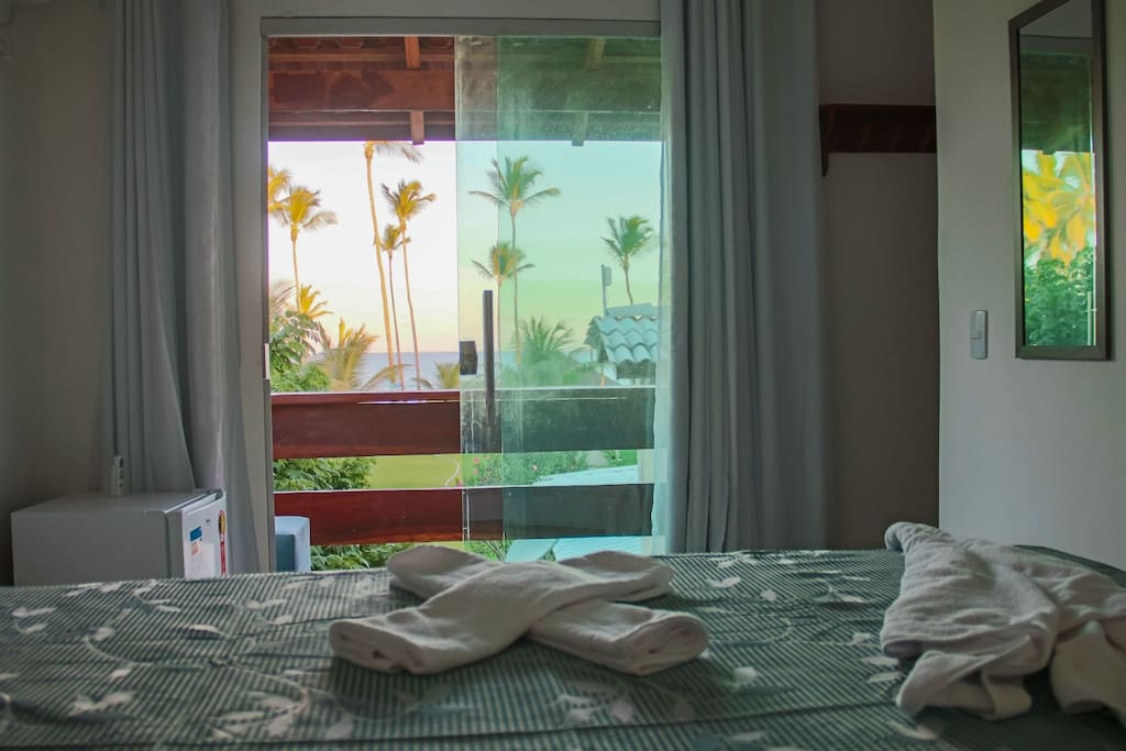 quarto com vista p o mar.