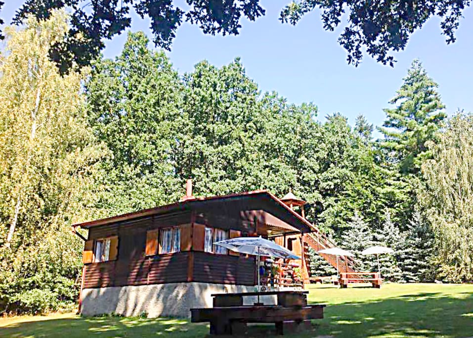 Cabin 2 showing the Childrens Tower behind