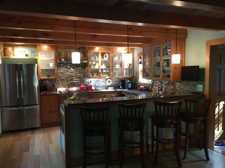 Kitchen with Eat At Bar