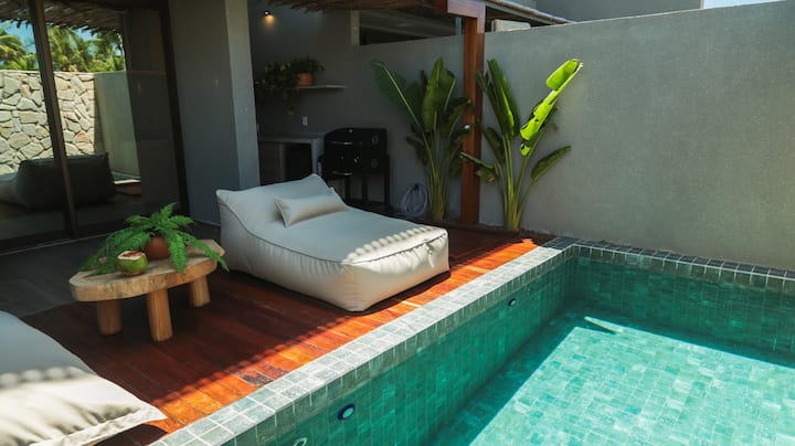 Casa Salga 3-min walk to Capela Milagres Beach