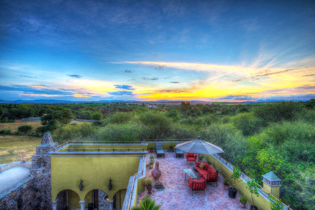 View of the entire Bajio valley from the top terrace.