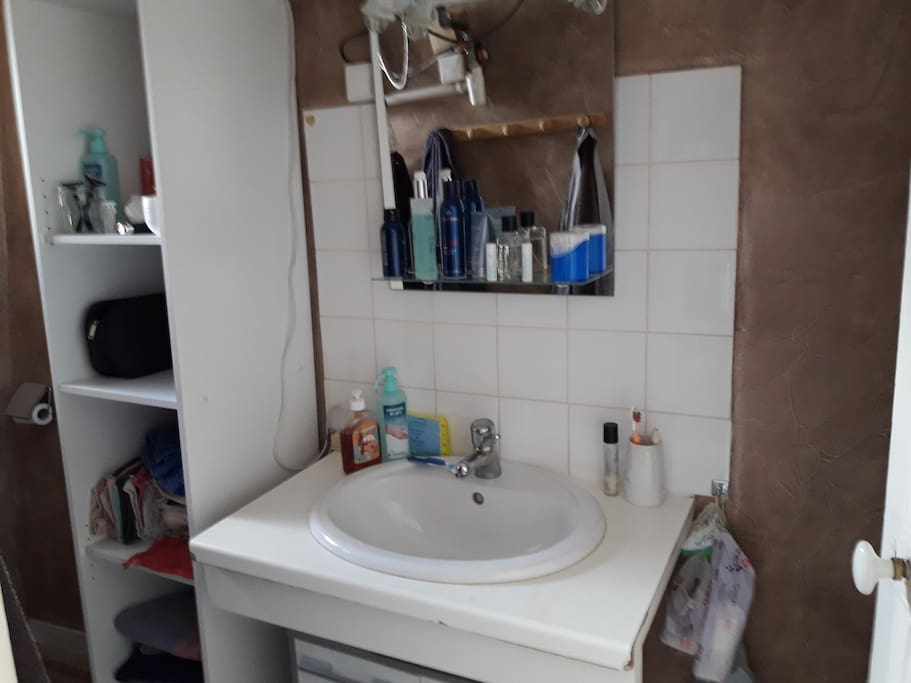 SALLE D EAU EQUIPEE SECHE SERVIETTE