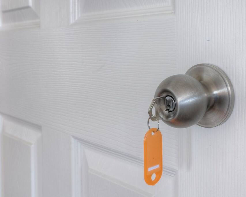 Lock and key.