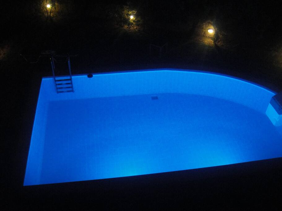 pool at night