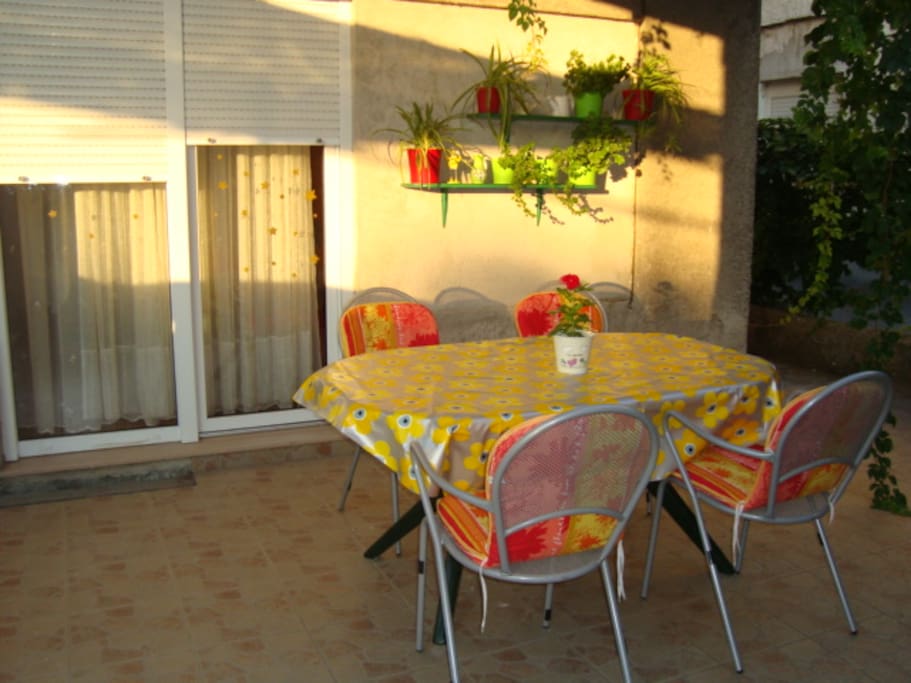 front terrace