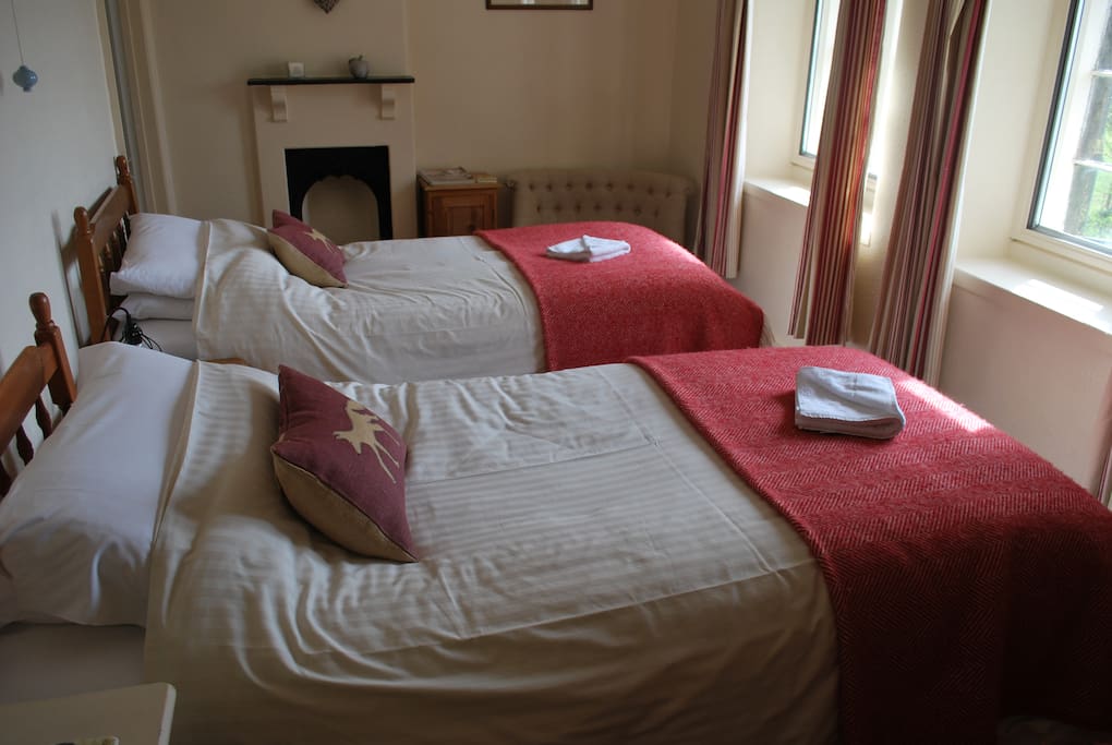 Room 2 - twin bedroom with en-suite bathroom