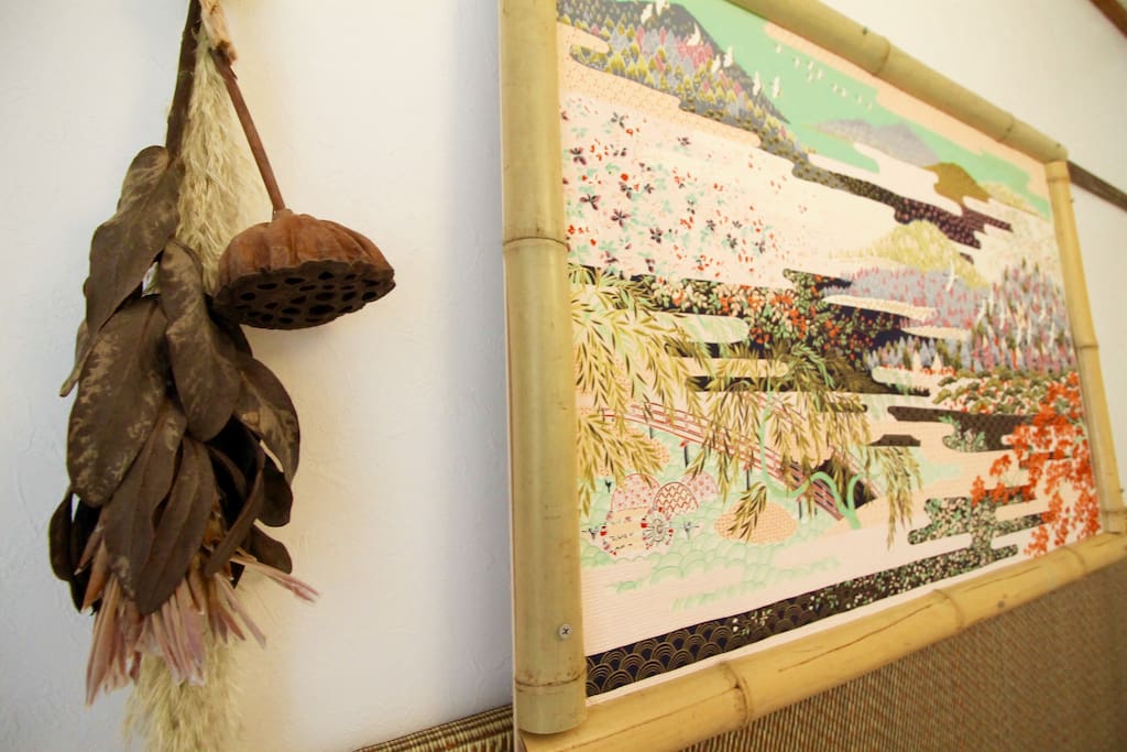 Beautiful real handmade dry Japanese lotus , rare Japanese antique Picture