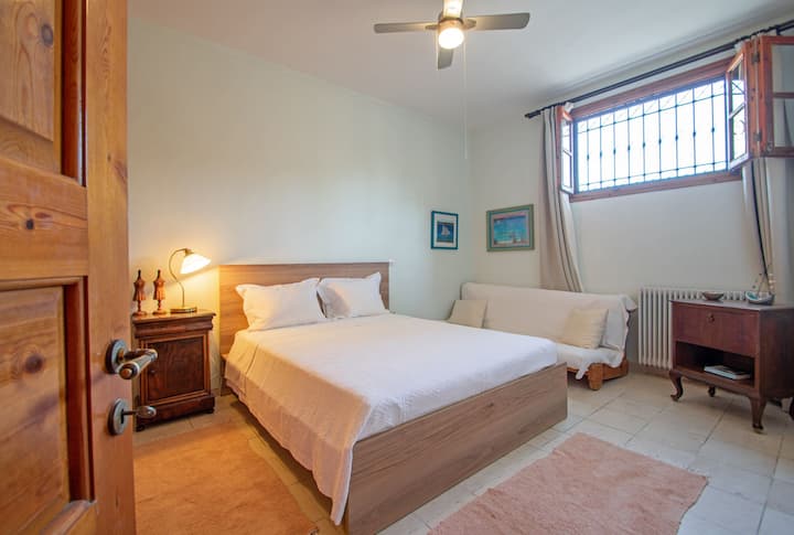 Bedroom 6 - Double Room, situated on the ground floor, Double bed, fan, closet