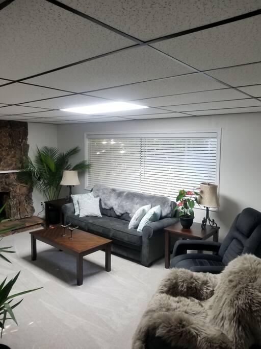 A comfortable space to read enjoy some t.v or just sit and relax quietly