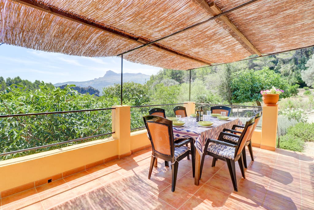 View from dining area