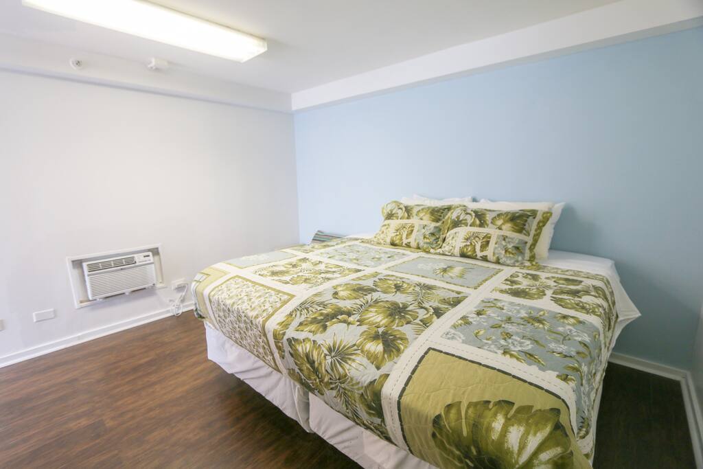 King Size Bed that can be split into 2 TWIN beds upon request.