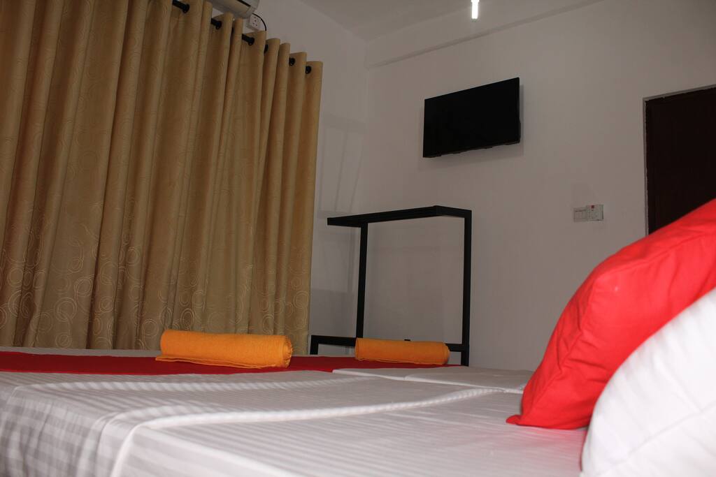 Air conditioned room with a TV