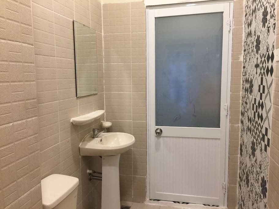 Private bathroom with hot
Shower