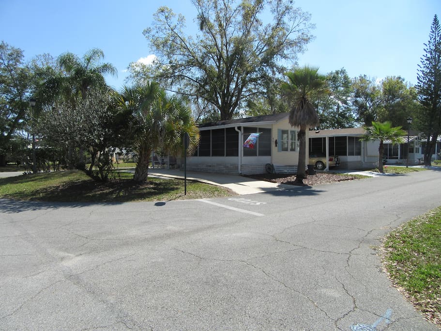 View of the cottage from the pool