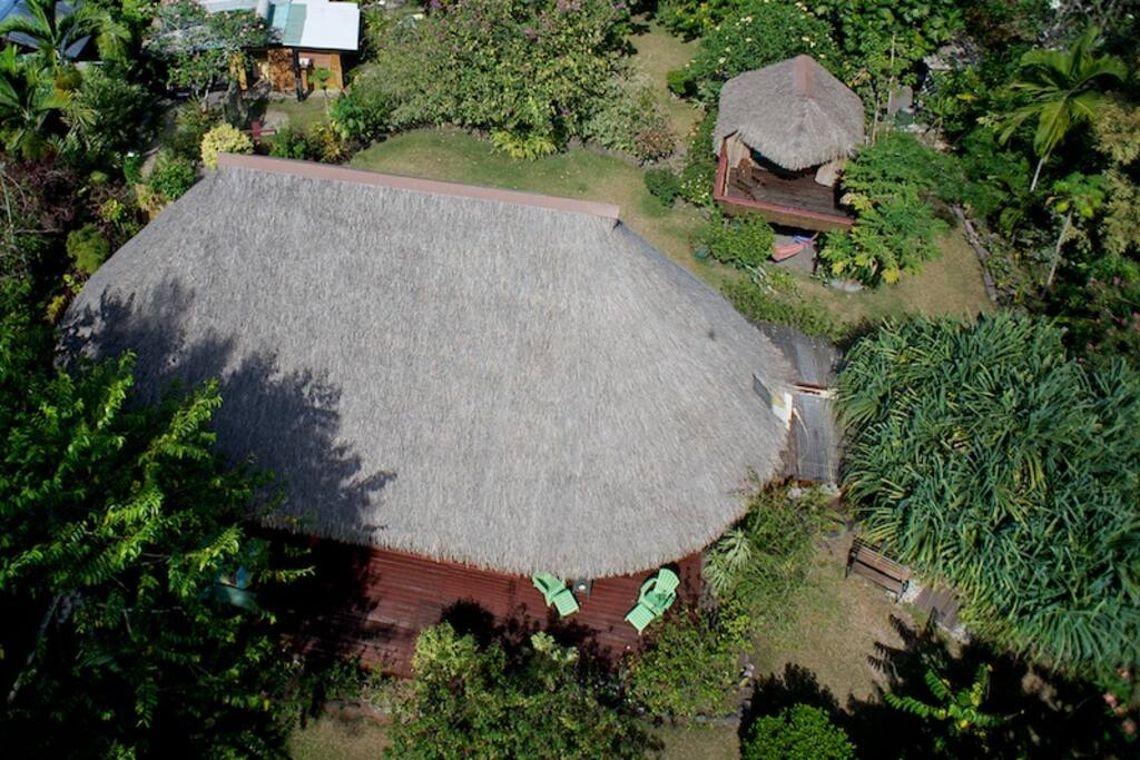 La maison vue du ciel