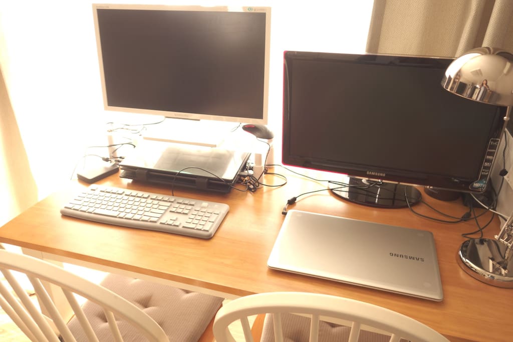 Laptops and printer