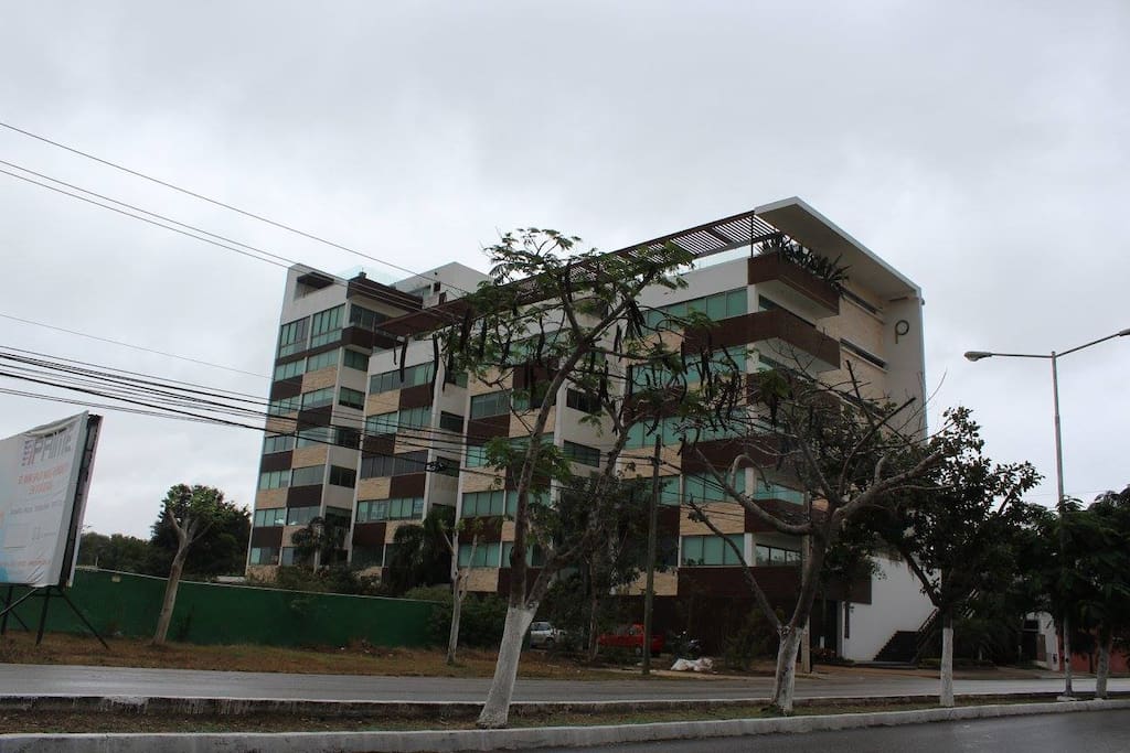 Vista externa del complejo