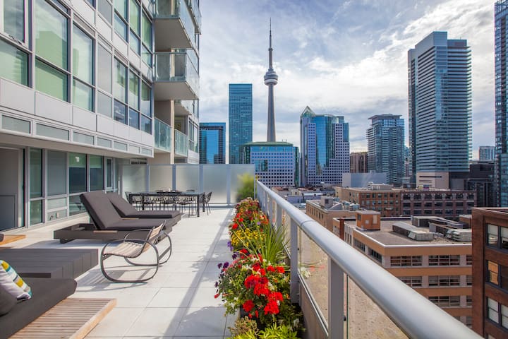 Unwind on the Private Terrace of a Downtown Oasis